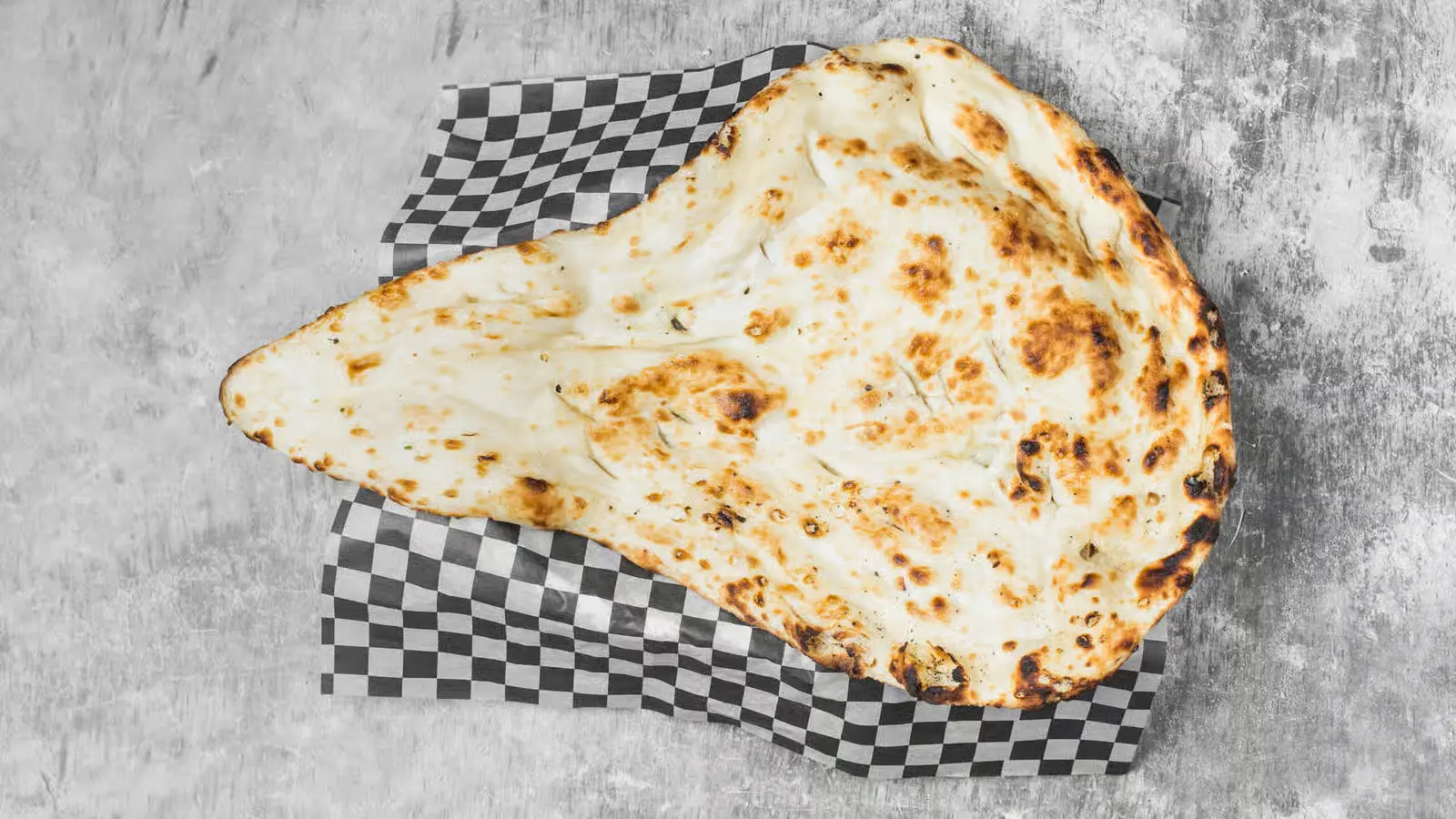 Naan bread at Tandoori Kitchen Edmonton - fresh baked Indian bread from tandoori oven